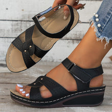 Load image into Gallery viewer, 2024 Women&#39;s Summer New Hollow Velcro Sandals
