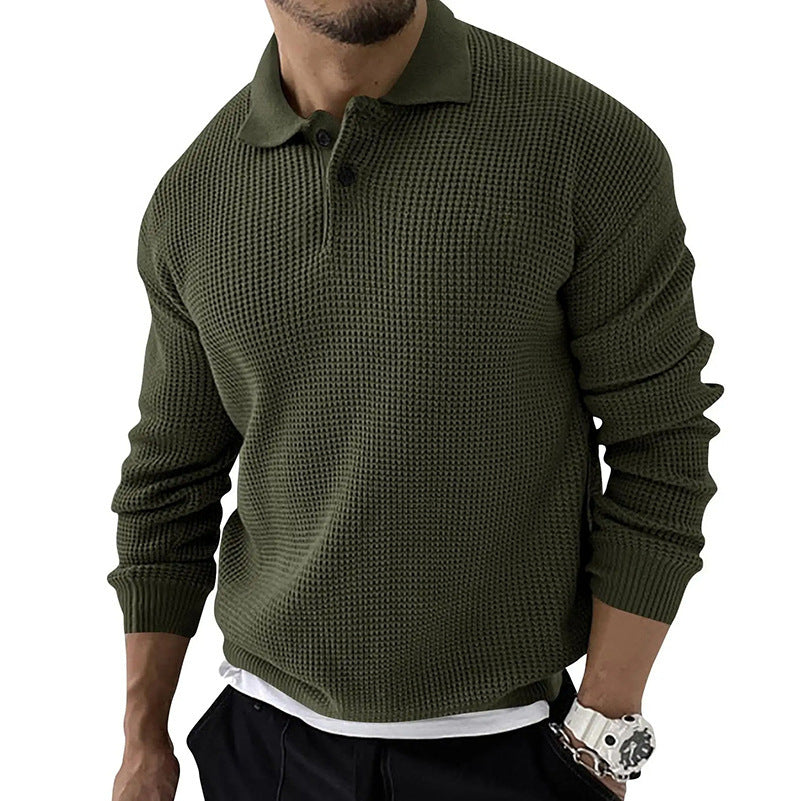 Jumpers for Men Solid Color Sweater Shirt Pullover Sweater