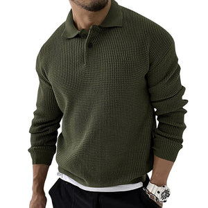 Jumpers for Men Solid Color Sweater Shirt Pullover Sweater