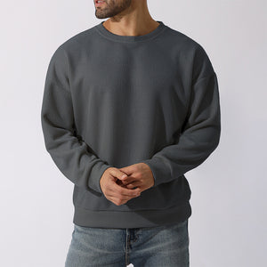 Men's Winter Sweater Loose Round Neck Thickened Sweater