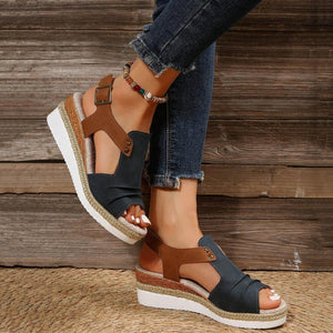 Women's fish mouth casual flat sandals