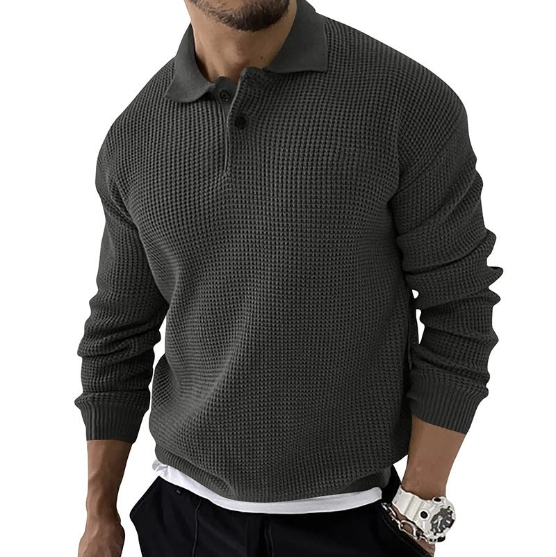 Jumpers for Men Solid Color Sweater Shirt Pullover Sweater