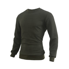 Load image into Gallery viewer, Mens Autumn And Winter Casual Loose Knitted Checkered Round Neck Hatless Versatile Long Sleeve Sweater
