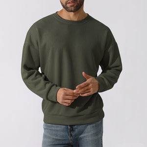 Men's Winter Sweater Loose Round Neck Thickened Sweater