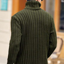 Load image into Gallery viewer, Mens Sweaters Turtleneck Cable Knitted Pullover
