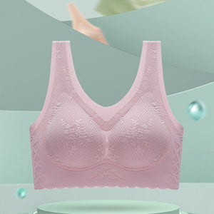 Women's comfortable latex breathable inner cup sleep bra