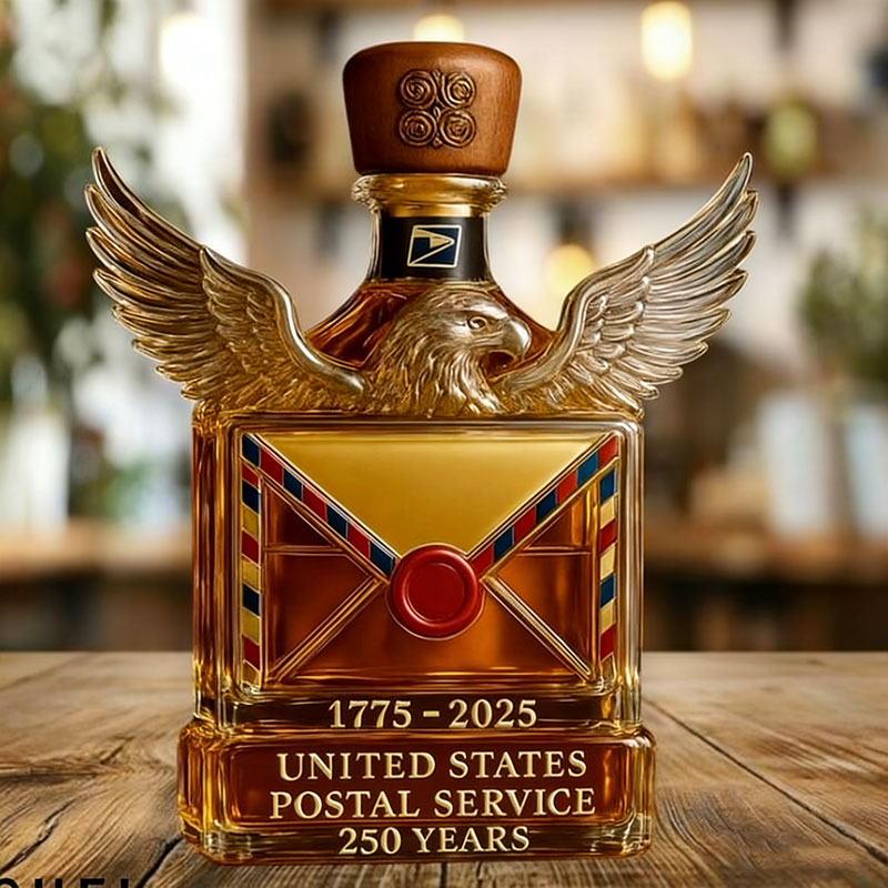 US Postal Service 250th Anniversary Whiskey Bottle