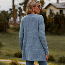 Load image into Gallery viewer, Sweaters for Women Cardigan Dressy Solid Open Front Long Knited Cardigan Sweater Fashion Loose Fit Coat Tops
