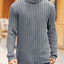 Load image into Gallery viewer, Mens Sweaters Turtleneck Cable Knitted Pullover
