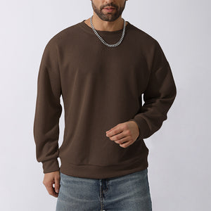 Men's Winter Sweater Loose Round Neck Thickened Sweater