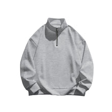 Load image into Gallery viewer, Men&#39;s Solid Color Casual Fleece Warm Zipper Stand Sweatshirt
