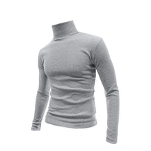 Load image into Gallery viewer, Men&#39;s Cotton Blend Turtle Neck Knitted Slim Sweater
