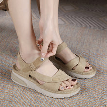 Load image into Gallery viewer, Women&#39;s Casual Thick Sole Velcro Sandals
