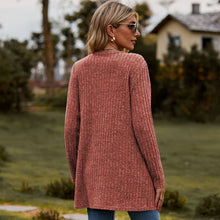 Load image into Gallery viewer, Sweaters for Women Cardigan Dressy Solid Open Front Long Knited Cardigan Sweater Fashion Loose Fit Coat Tops
