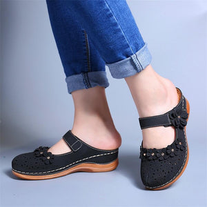 Ladies Flat Round Toe Casual Sandals