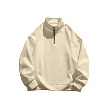 Load image into Gallery viewer, Men&#39;s Solid Color Casual Fleece Warm Zipper Stand Sweatshirt
