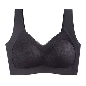 One-Piece Seamless Latex Wire-Free Push-Up Bra