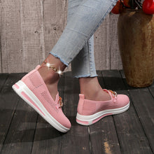 Load image into Gallery viewer, Metal buckle mesh breathable thick heel casual women&#39;s shoes
