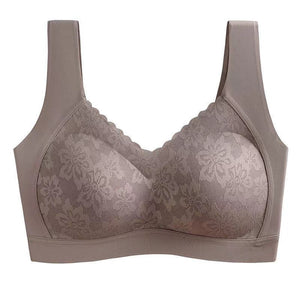 One-Piece Seamless Latex Wire-Free Push-Up Bra