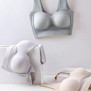 Ice Silk Seamless Push-Up Bra Without Steel Ring