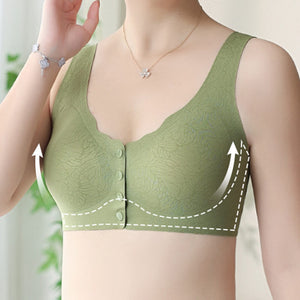 Front-Clasp Anti-Sagging Vest-Style Plus Size Bra