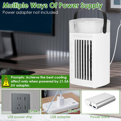 Small Evaporative Portable Air Conditioner With Ambient Light Function