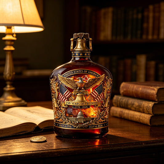 US 250th Anniversary Commemorative Whiskey Bottle