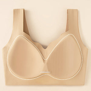 Wire-Free Seamless Push-Up One-Piece Bra