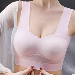 Ice Silk Seamless Push-Up Bra Without Steel Ring