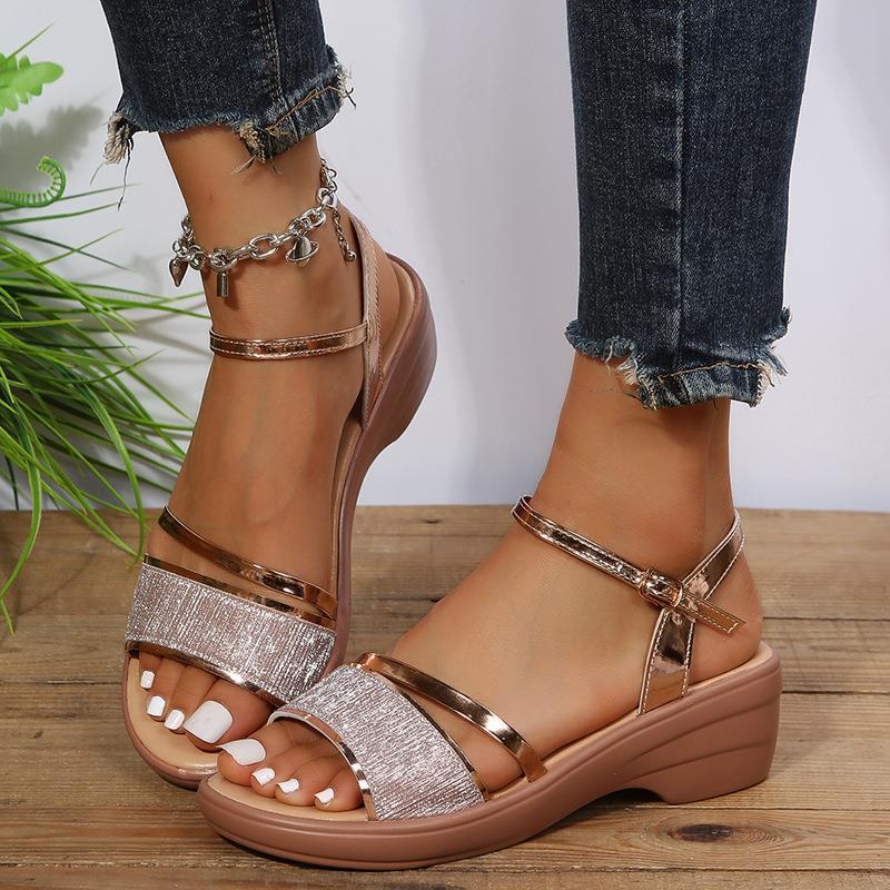 2024 New Women's Open Toe Wedge Sandals