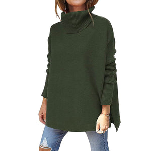 Soft Cotton Stand Collar Large Size Long Sleeve Tops Ladies Jumper Loose Tunic Casual T-Shirts