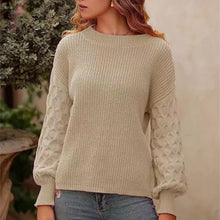 Load image into Gallery viewer, Women&#39;s Pullover Crew Neck Sweater Casual Long Sleeve Loose Chunky Knit Jumper Blouse Tops
