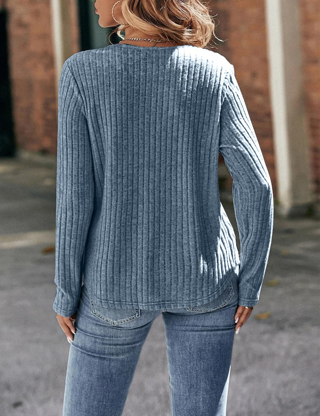 Women's Lace Long Sleeve Shirts Lightweight Fall Casual Crewneck Pullover T Shirt Tops