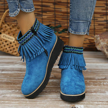 Load image into Gallery viewer, Womens Booties Casual Ankle Boots Work Women Side Zipper Faux Suede Winter Shoes
