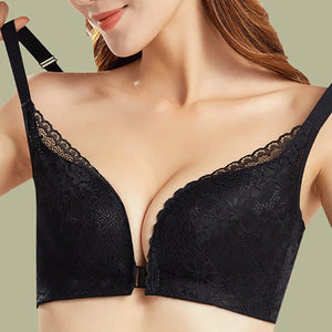 Women's Push Up Bra Without Underwire Bustier Minimiser Bra