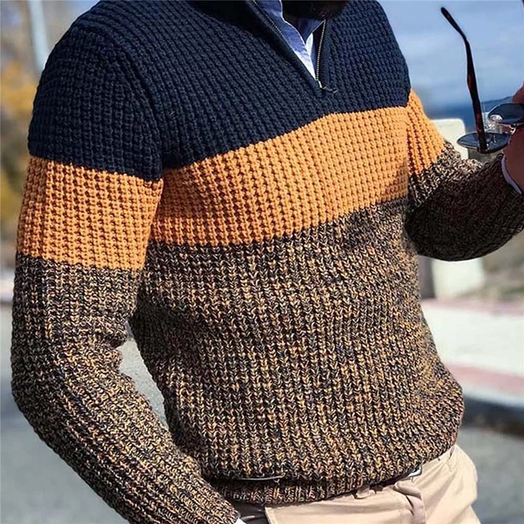 V-hals Kleur Gebreide Coltrui Sweater