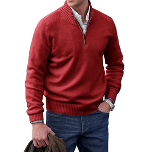 🔥MEN'S CASHMERE ZIPPER BASIC SWEATER🔥