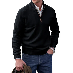 🔥MEN'S CASHMERE ZIPPER BASIC SWEATER🔥