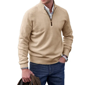 🔥MEN'S CASHMERE ZIPPER BASIC SWEATER🔥