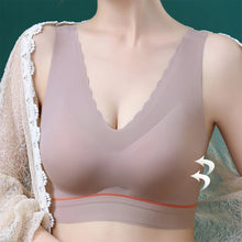 Load image into Gallery viewer, Women&#39;s seamless push-up latex deep V comfortable bra
