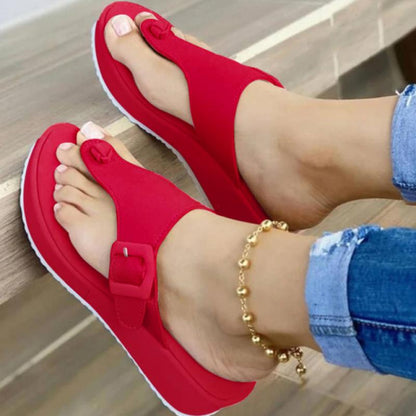 Ladies Platform Flip Flops