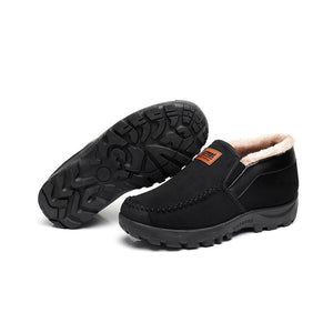 Middle-aged and elderly men's warm velvet thickened cotton shoes