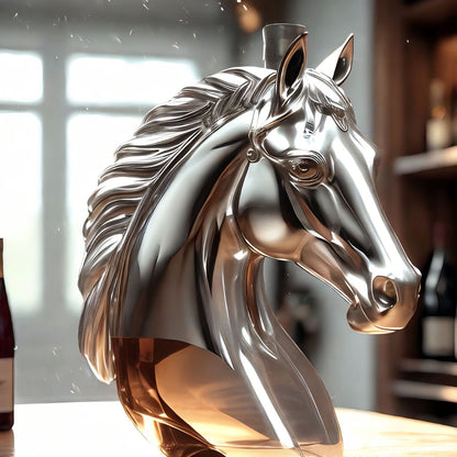 Handblown Horse Whiskey Bottle – Timeless Elegance Meets Craftsmanship