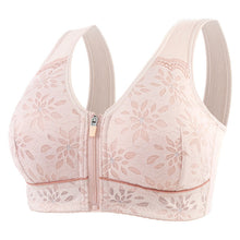 Load image into Gallery viewer, Plus Size Front Closure Wireless Bra Lace Women Underwear
