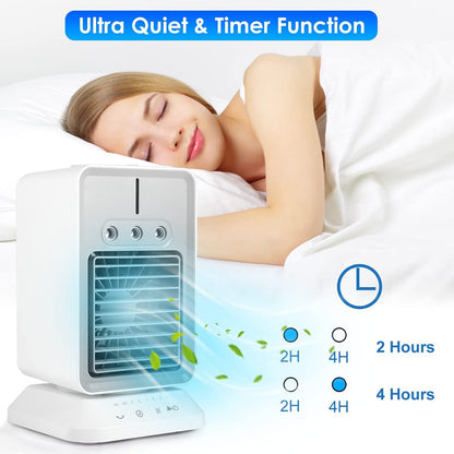 Rechargeable 3-IN-1 Portable Air Conditioners Fan