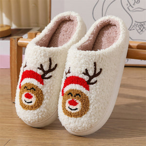 Women's Winter Warm Plush Cartoon  House Slippers