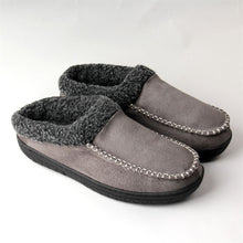 Load image into Gallery viewer, Men&#39;s Microsuede Moc Toe Clog Cuff Slipper
