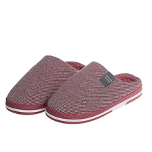 Load image into Gallery viewer, Womens Cotton Clog Hard Sole Warm Slip on Fleece Lined Slippers
