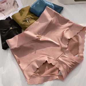 Premium Satin Antibacterial Ice Silk Moisture-absorbing Panties