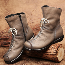 Load image into Gallery viewer, New winter low heel warm short boots
